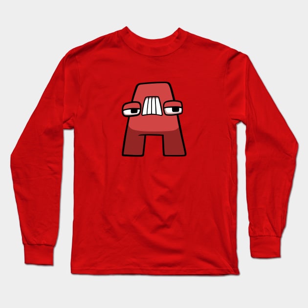 A | Alphabet Lore Long Sleeve T-Shirt by Mike Salcedo